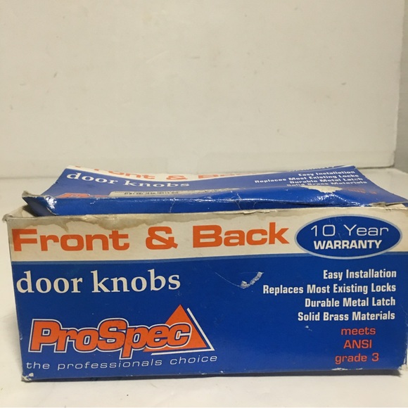 ProSpec model 300-320 Entry Bentley PB Stainless front & back doorknobs NIB - Picture 6 of 8